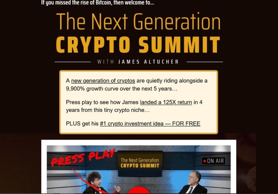 James Altucher’s Next Generation Crypto Summit