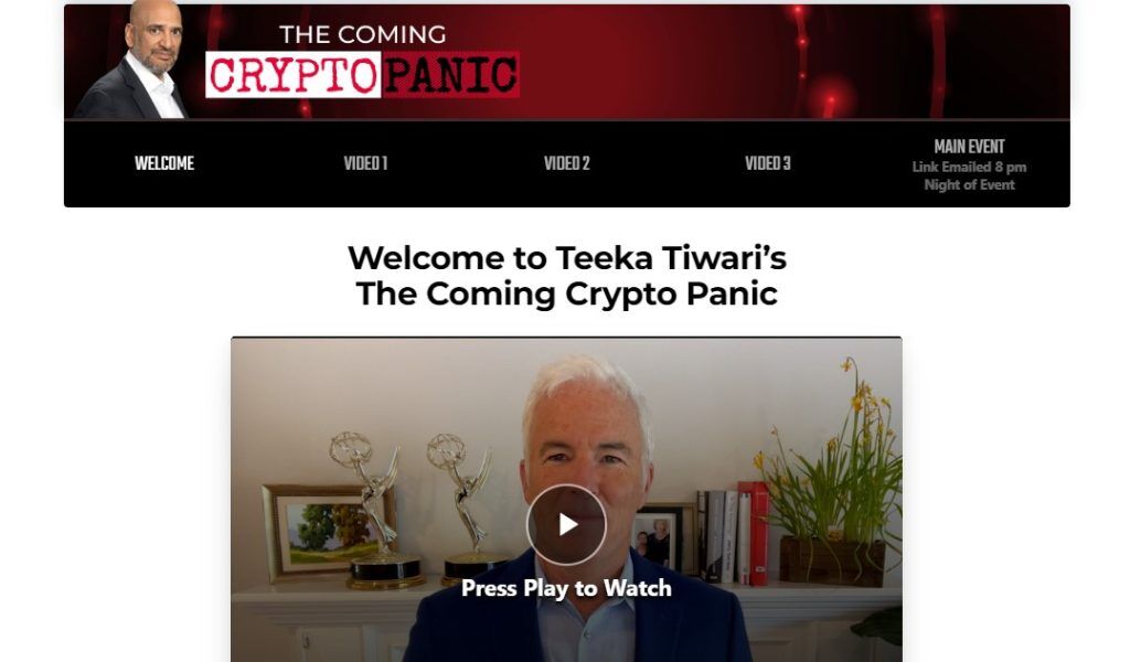 What is Teeka Tiwari's The Coming Crypto Panic?